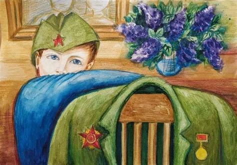 Рисунки солдат для срисовки ко Дню Победы