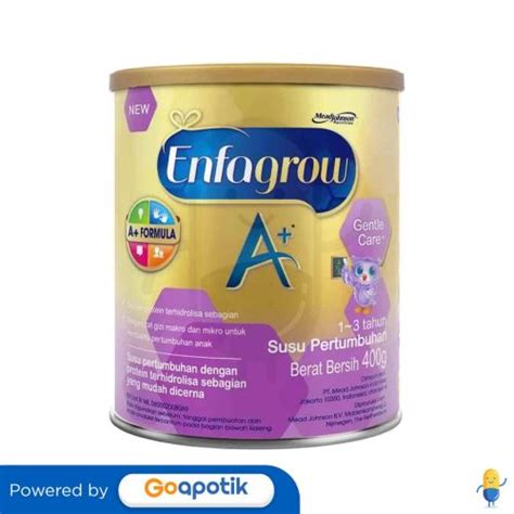 ENFAGROW A GENTLE CARE USIA 1 3 TAHUN 400 GRAM KALENG Kegunaan Efek