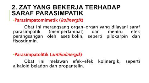 Materi Farmakologi Kelas Xi Farmasi Obat Sistem Saraf Otonom Ppt