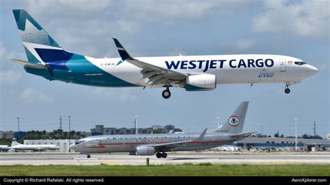 C GWJE WestJet Boeing 737 800F By Richard Rafalski AeroXplorer