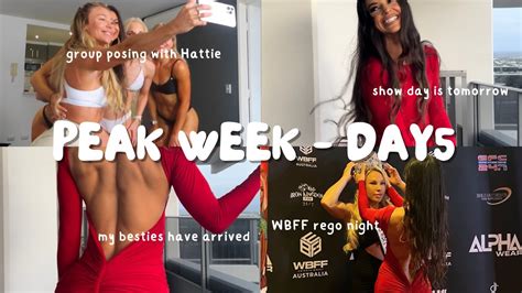 PEAK WEEK DAY 5 WBFF Bikini Comp ONE DAY OUT FROM SHOW Full Posing