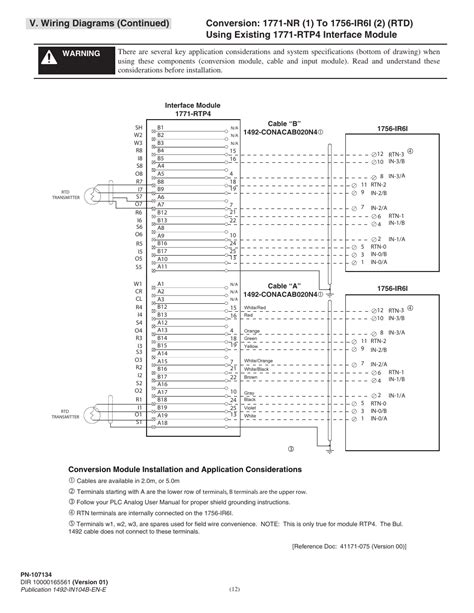 V Wiring Diagrams Continued Rockwell Automation 1492 1771 N