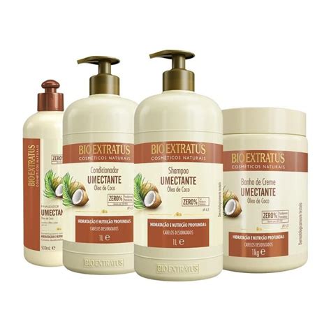 Kit Umectante Bio Extratus Completo Shampoo Condicionador 1 Litro