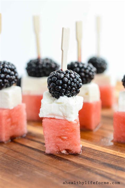 Watermelon Feta Blackberry Skewers A Healthy Life For Me