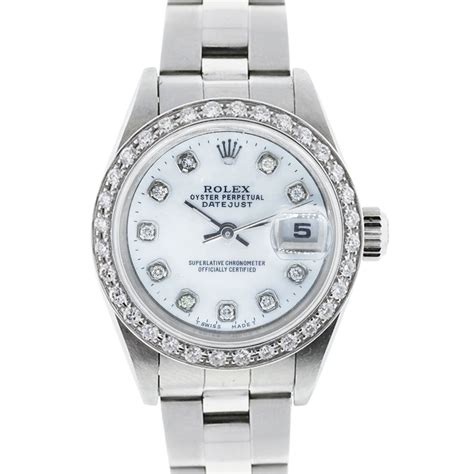 Rolex 79174 Datejust Diamond Bezel And Dial Ladies Watch