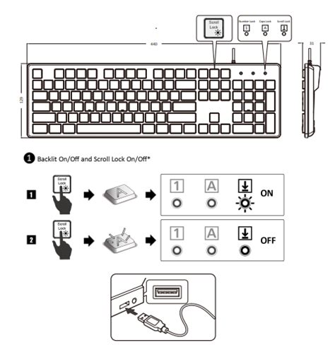 Perixx Periboard Wired Backlit Standard Keyboard Manual Manuals Clip