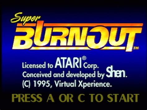 Super Burnout Screenshots Mobygames