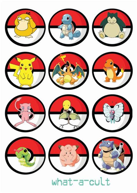 Printable Pokemon Cake Toppers