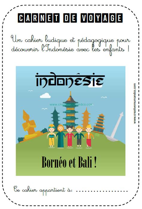 Carnet De Voyage Indonesie Ludique Et P Dagogique Pdf