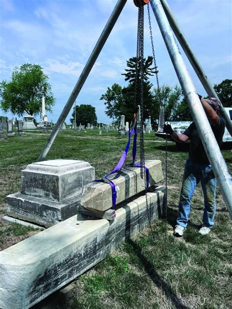 Project Progresses To Restore Old Cemetery Grave Stones Palmyra Spectator