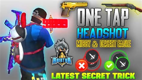 Top 5 Headshot Trick For M1887 Ump And Desert Eagle 😱 One Tap Headshot Trick Free Fire 10