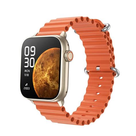 Relógio Smartwatch Inteligente S9 Ultra Laranja Série 9 Nfc Gps 49mm