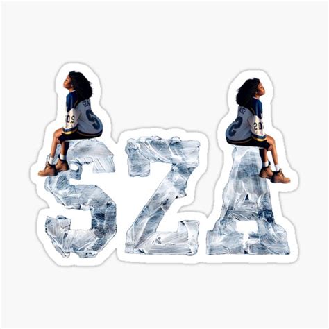 Sza Sos A Sza Sos A Sza Sos Sticker For Sale By Avesgh Redbubble