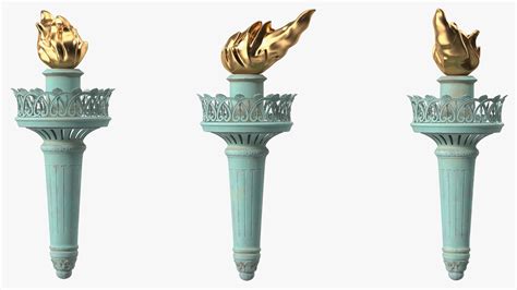 Statue of Liberty Torch 3D Model $49 - .max .3ds .blend .c4d .fbx .ma ...