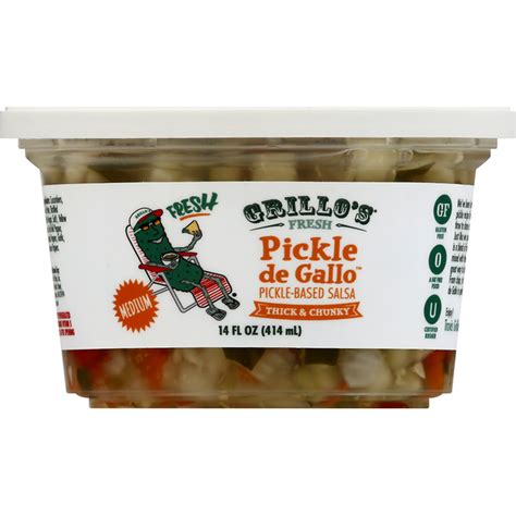 Grillo S Pickles Pickle De Gallo Medium Thick Chunky Fl Oz