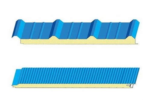 Jindal Color Coated Blue Sandwich Puf Panel For Roofing 30 50mm At Rs