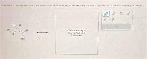 Solved Shown Below Is The Major Resonance Structure For A Chegg