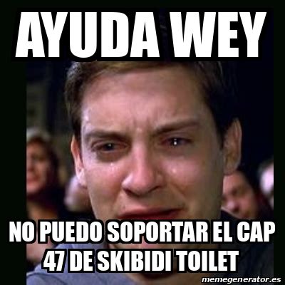 Meme Crying Peter Parker Ayuda Wey No Puedo Soportar El Cap De