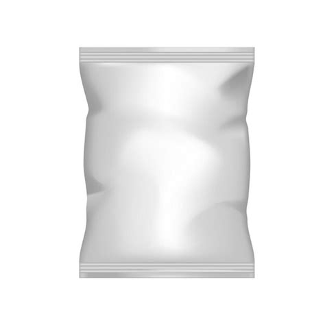 Premium Vector Close Empty Plastic Vacuum Bag On White Background