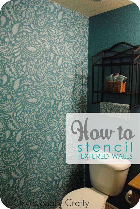 Stenciling a Textured Wall with Painting Stencils - Stencil Stories