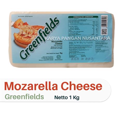 Jual GREENFIELDS MOZZARELLA CHEESE 1KG KEJU MOZARELLA GREENFIELD CHEESE