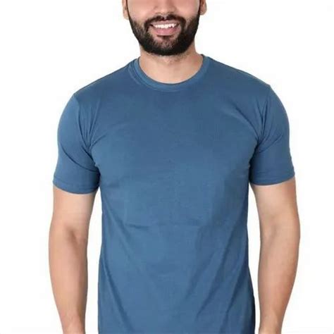 Cotton Plain Mens Round Neck T Shirt Size S Xxl At Rs 135 In Ahmedabad