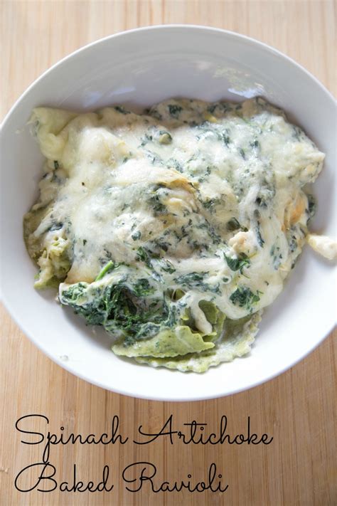 Spinach Artichoke Baked Ravioli Recipe 5 Dinners