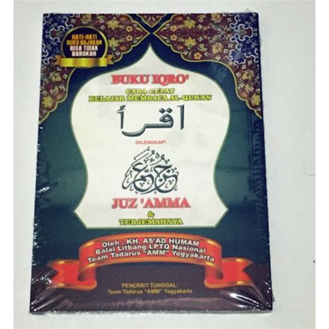 Jual Buku Iqro Bendel Besar Plus Juz Amma Hvs Warna Ukuran Besar