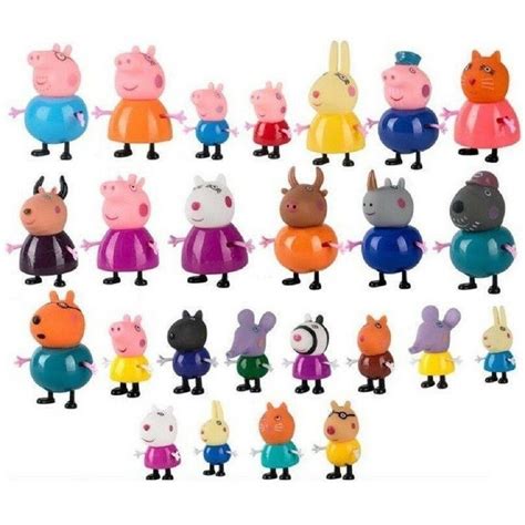 Комплект фигурки Peppa Pig, Аксесоари, Mногоцветен, 25 броя - eMAG.bg