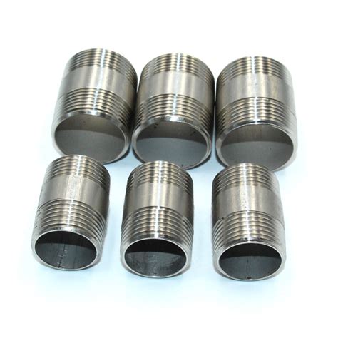 Welded Seamless Stainless Steel 304 316 Bsp NPT Thread Barrel Nipple