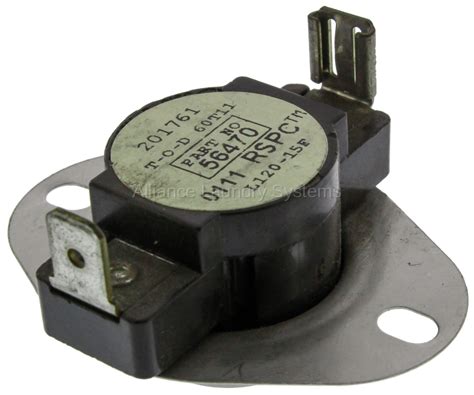 Alliance 56470 Dryer Thermostat Commercial Alliance Laundry Parts