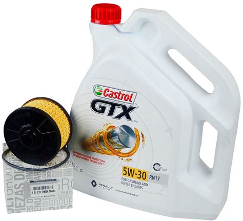 CASTROL GTX RN17 5W30 5L FILTR OLEJU RENAULT TCe 152095084R Za 217 49