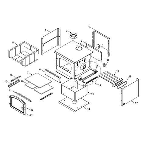 Quadra Fire 43M ACC C Millennium Wood Stove Quadra FireParts