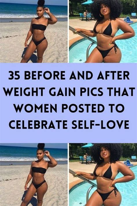 35 before and after weight gain pics that women posted to celebrate self love – Artofit