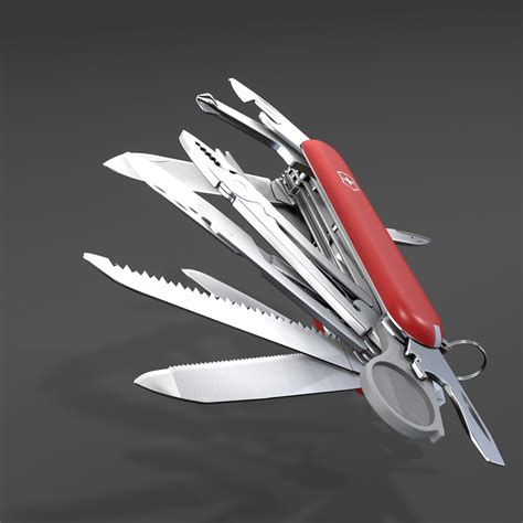 Victorinox Swisschamp Red D Model D Model Cgtrader