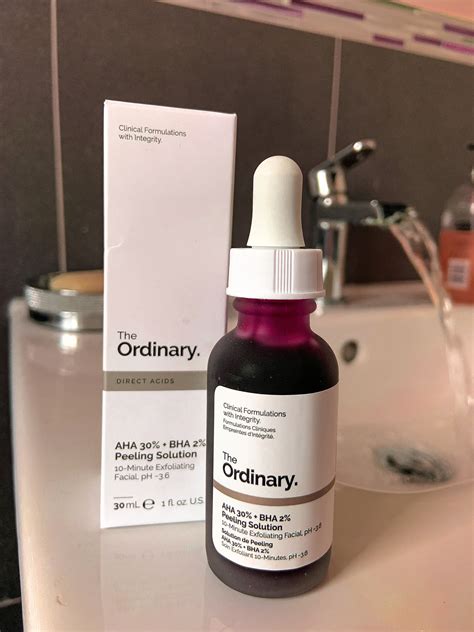 The Ordinary Aha 30 Bha 2 Peeling Solution The Ordinary Peeling