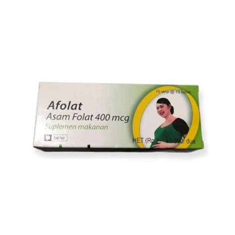 Jual Afolat Asam Folat Box Shopee Indonesia