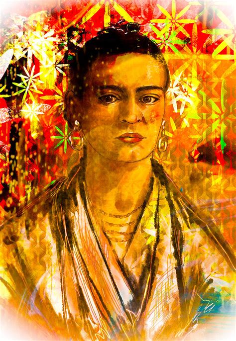 Frida Kahlo Digital 8 Mixed Media By Eileen Backman Fine Art America