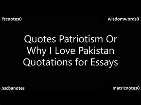 Quotes Patriotism Or Why I Love Pakistan