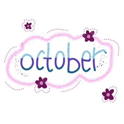 Mes De Octubre Png Letras De Octubre Mes Octubre Png Y Psd Para Descargar Gratis Pngtree