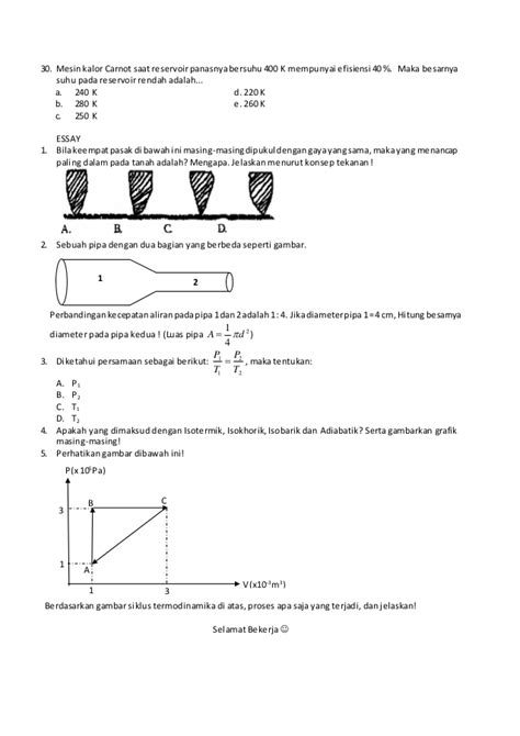 Soal Fisika Kelas 11 Semester 1 PELAJARANKU