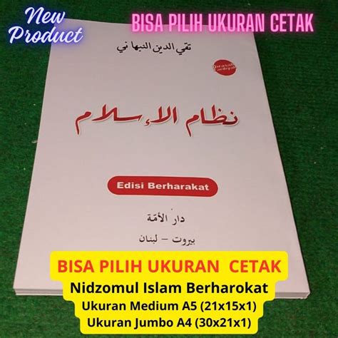 Jual Kitab Nidzomul Islam Peraturan Hidup Dalam Islam Edisi