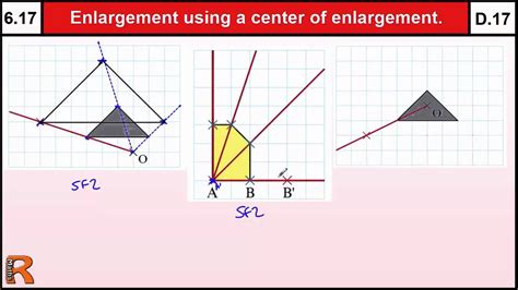 6 17 Enlargement Using A Centre Of Enlargement Basic Maths Core