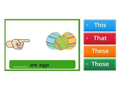 This That These Those - Quiz