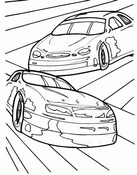 Nascar Coloring Page - Coloring Home