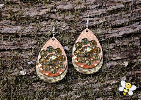 Large Earring Mockup Teardrop Earring Mockup PNG Frame Etsy