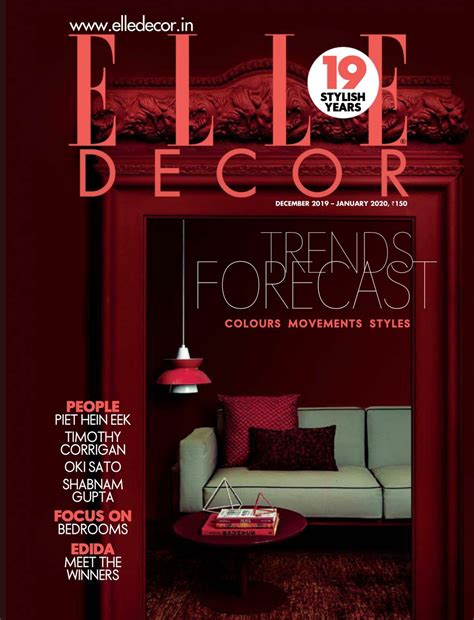 Elle Decor India December January Magazine