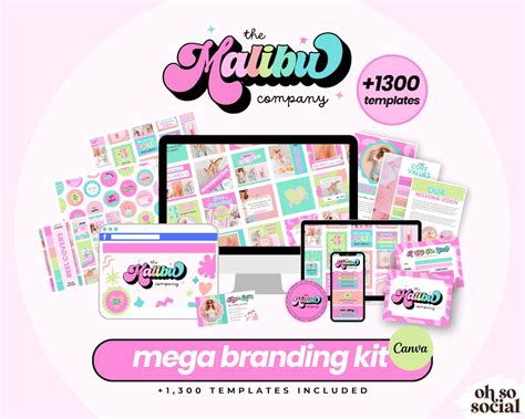 Canva Branding Kit Logo Design Branding Kit Instagram Templates Canva ...