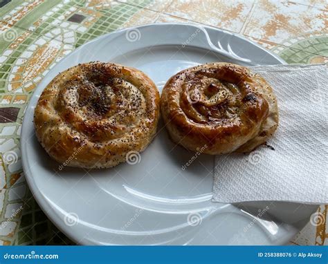 Traditional Delicious Turkish Borek Or Borek Phyllo Stuffed With Minced