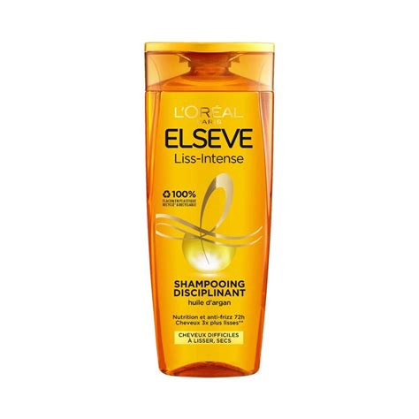 Shampoing Disciplinant Cheveux Difficiles À Lisser Liss Intense ELSEVE